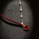 Wholesale Red Heart Pearl Simple Necklace Wholesale Red Heart Pearl Simple Necklace